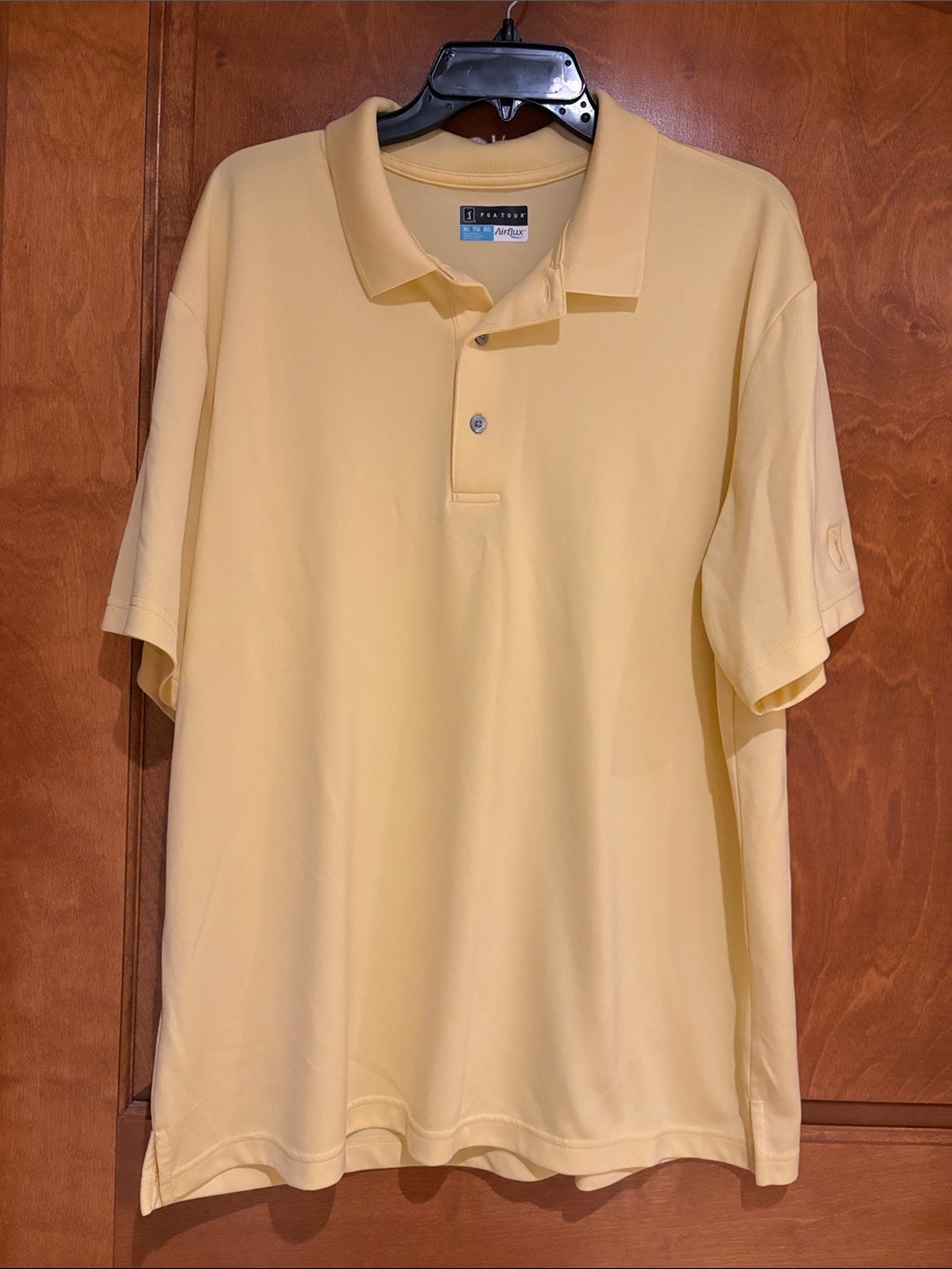 PGA Tour Men’s Pale Yellow Polo Shirt